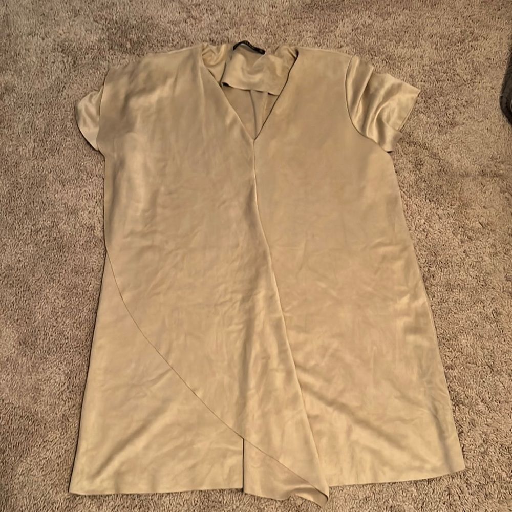 Zara faux suede shirt